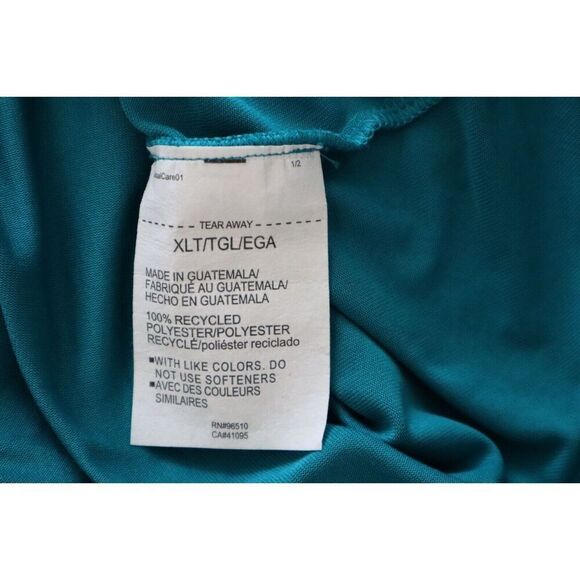 Under Armour 1376844-722 Men's Sz XLT Teal/White Team Tech L/S 1/4 Zip Pullover - Picture 6 of 11